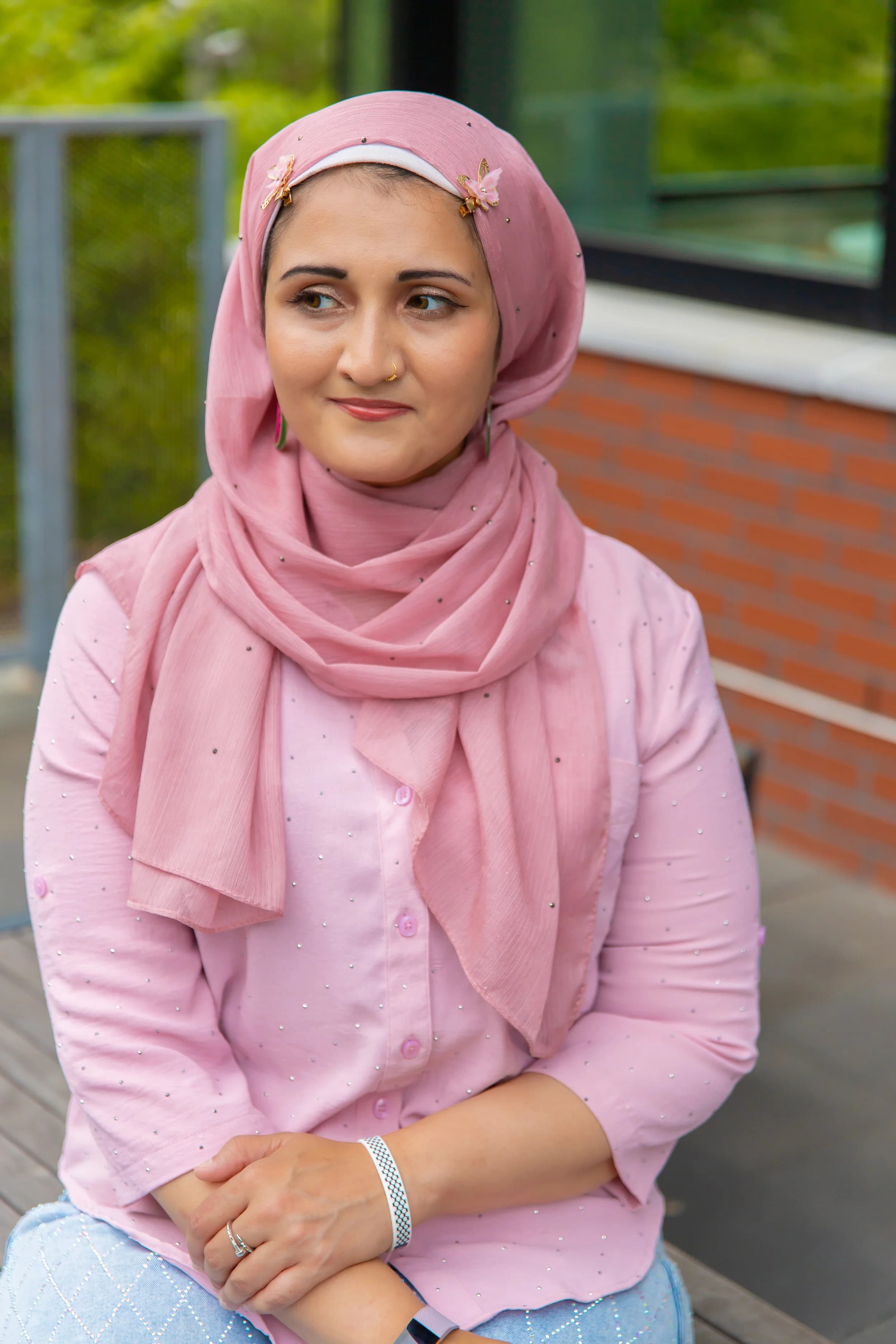 A guest at the Inter-generational Eid Fashion Show